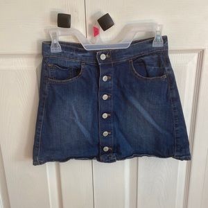 Express jean skirt